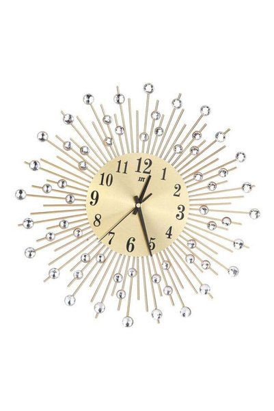 Generic Decorative Wall Mounted Clock Gold/Black 38cm