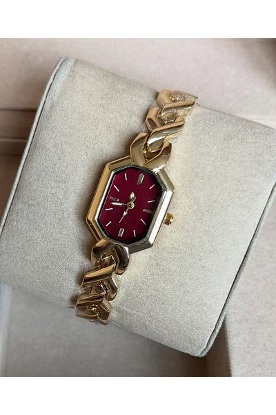 chaoyada Straw Cord Hexagon Case Vintage Women's Watch in Box