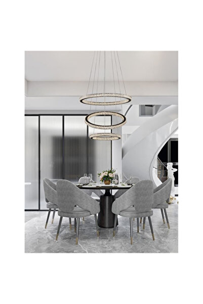 Jiju Lustra LED Cristal Telecomanda wifi 24G intensitate reglabila D 60 x H 1...