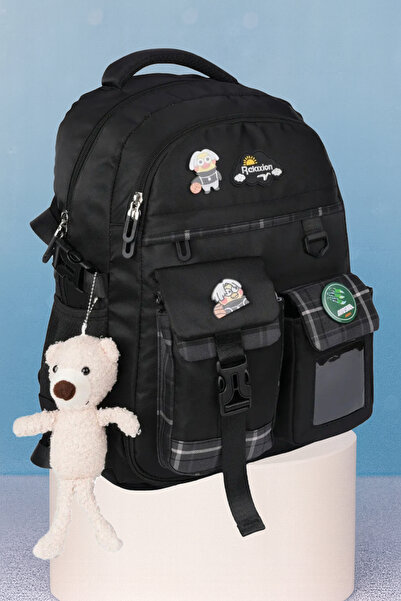 nacar çarşı Παιδικό σακίδιο πλάτης σε μαύρο κορεάτικο στυλ Kawaii για Δημοτικ...