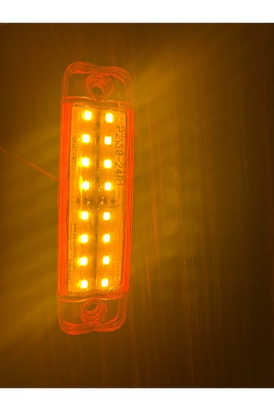KIR OTOMOTİV 16 lı çiftli parmak led 12.24 volt uyumlu sarı
