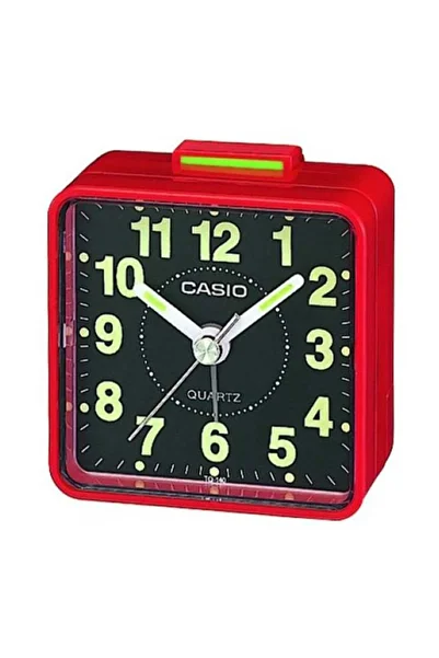 Generic CASIO Square Shape Analog Alarm Clock Red 5.7 X 5.7 X 3.3cm