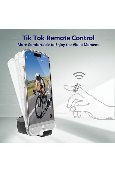 OEM Smart Ring with Wireless Mouse for TikTok, YouTube Shorts, Instagram and Selfie Scrolling, Black