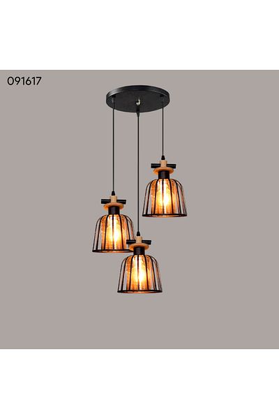 Jiju JIJU® WOODEN chandelier DG813/3 e27*3 maximum 60w/bulb