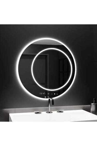 Alista Home Oglinda LED Rotunda, 60 cm, July Touch Marcello, Sistem Dezaburir...
