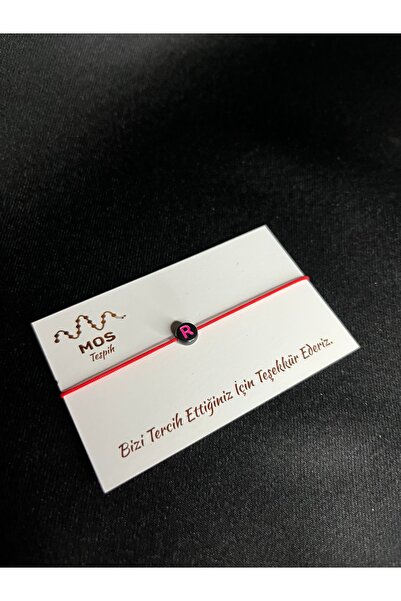 Mos Tespih Letter R Adjustable Drawstring Lucky Bracelet
