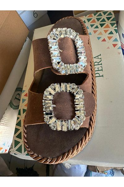 PLN SHOES Wrapped Orthopedic Eva Sole Lightweight Anatomical Slippers Daily Comfortable Slippers with Double Tape Buckle