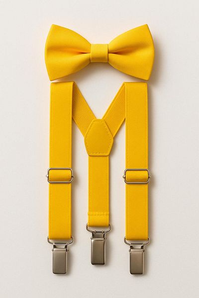 Babix 23 April 19 May 29 October Reading Day Bow Tie Trouser Suspender Set Suitable for Ages 2-7