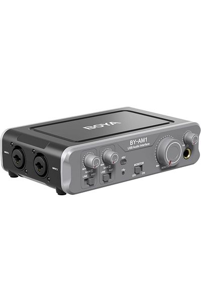 BOYA BY-AM1 Audio Interface for Guitarist, Vocalist, and Podcasts