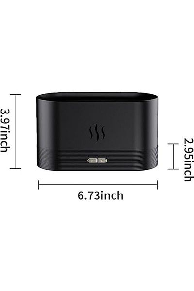 LIVVY Flame Aroma Diffuser 180ml USB – LED Cool Mist Humidifier, Auto-Off, Silent, Portable for Home, Of
