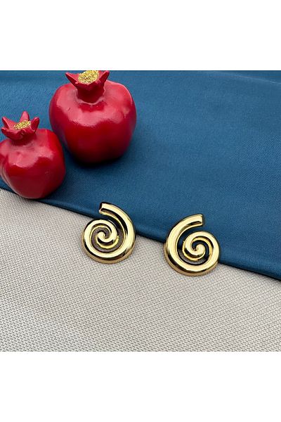Opia Takı & Aksesuar Steel Spiral Earrings