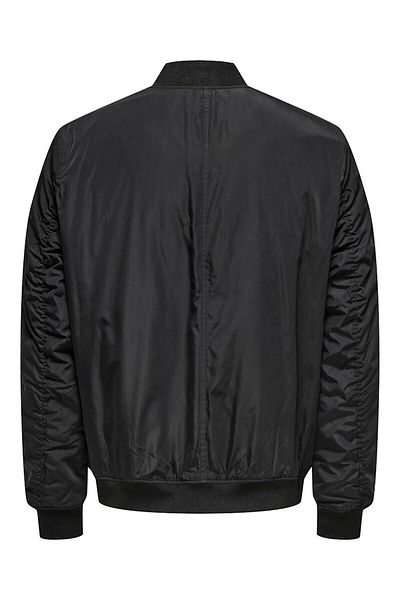 Only & Sons Men's Black Jacket 22023287   Onsjoshua Bomber Otw
