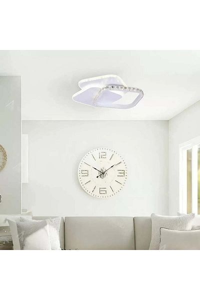 Alista Home LED crystal chandelier ANASTASIA 17 W, Diameter 30 cm, Cold/Warm/Neutral light, White