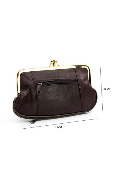 Çanta Trend Genuine Leather Women's Wallet with Clip