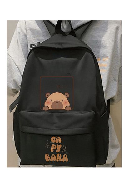 Touz Moda Capybara Printed School, Classroom, Course Backpack