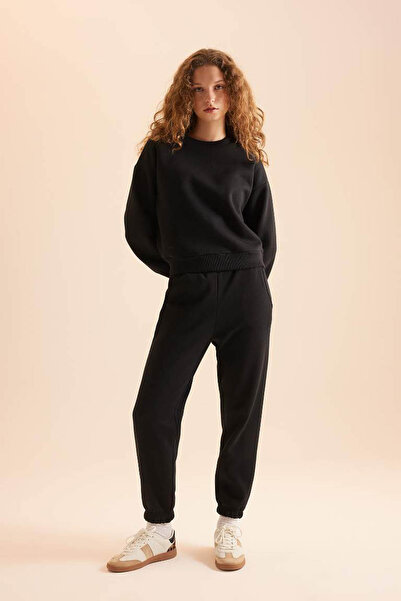 DeFacto Black Women's Bottom-Top Set D8022Ax/Bk81