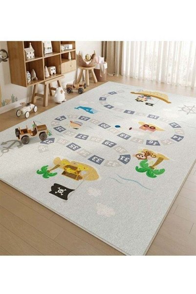 Generic Foldable, Machine Washable Floor Mat for Living Room, Bedroom, Bedsid...