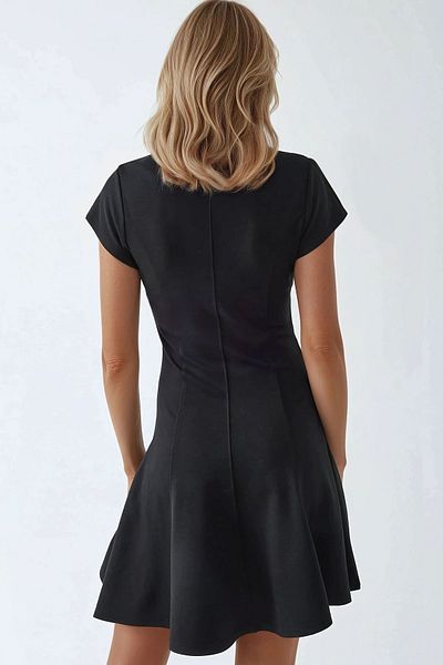 Hiccup Boat Neck Mini Dress