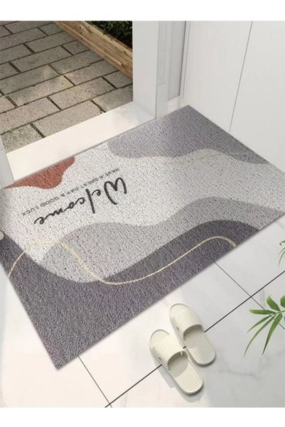 Generic 1-Piece Welcome Anti-Skid Doormat PVC Multicolor 60 x 40 cm