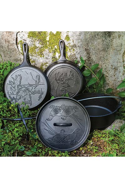 Lodge Wildlife Seasoned Cast Iron 5 Piece Set\L5WLSETA