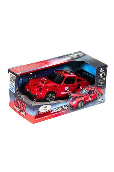 TOYFEST Smoke Extracting Friction Sports Car with Light and Sound Bsp-1A