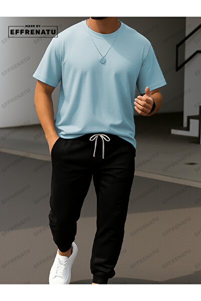 EFFRENATU Trendy Clothing Plus Size Summer Colorful T-Shirt and Pants Set