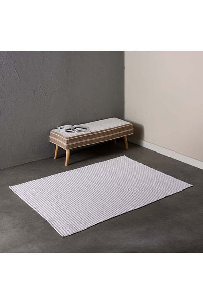 Generic Home Box Allan Snow Recycled Cotton Dhurrie 180 x 120 cm