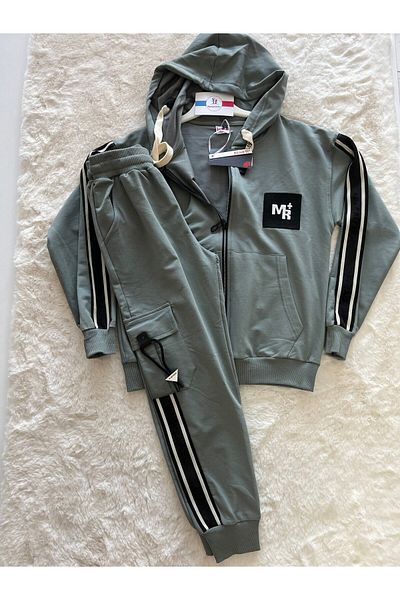 Benetti Zippered Hooded Men's Double Suit