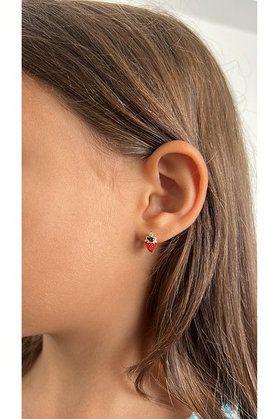 Liora Strawberry Model Children's Earrings