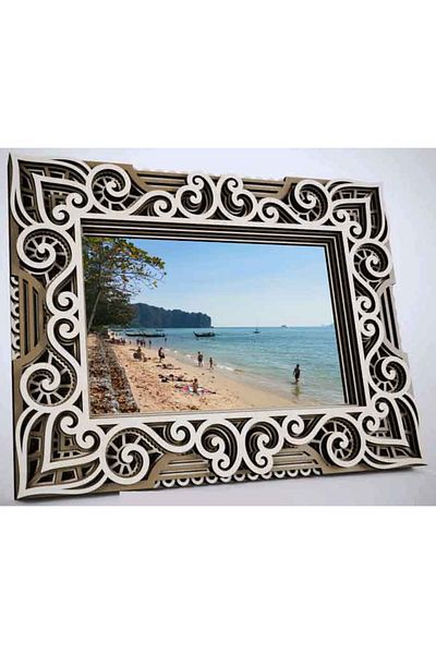 OEM Mandala Wooden Photo Frame