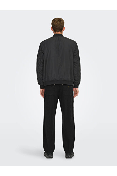 Only & Sons Ανδρικό παλτό Onsjoshua Bomber - Μαύρο 22023287