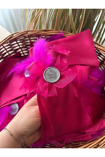 ALYANSHOME 10 Adet Saten Kına Kuruyemiş Kesesi