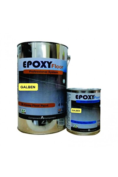 OEM Vopsea Epoxidica Garaj Galben-Trafic Auto 5 Kg Epoxy Floor