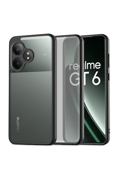 Tech-Protect High Protection Case for Realme GT 6T / GT 6, Magmat, Grip Pro, B40, Intense Dark
