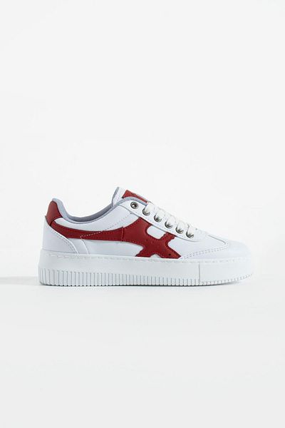 L.A Polo White Red Women's Sneaker