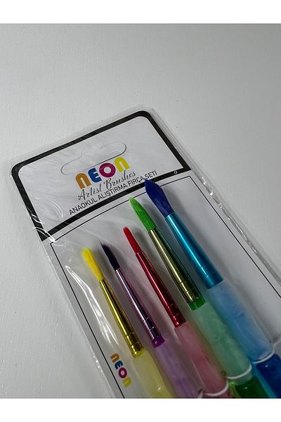 CTC - Neon 5-Piece Kindergarten Practice Brush Set Hkd - 150