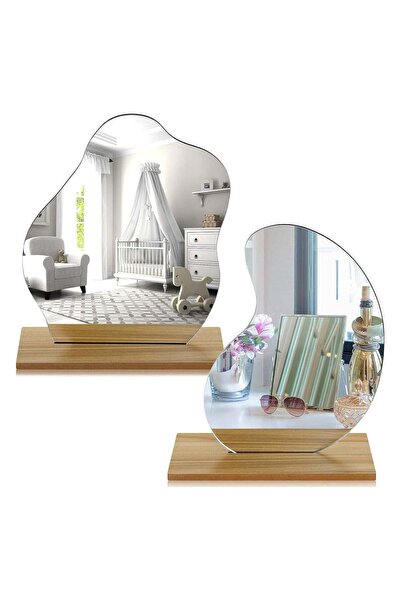Generic 2 Pack Room Decor Aesthetic Acrylic Makeup Mirror for Desk Decor with...