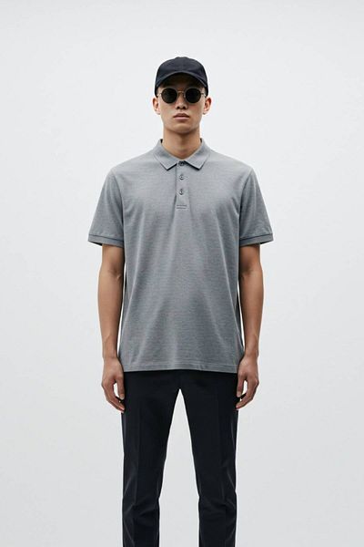 Kozik Men's Polo Neck Plain Relaxed Fit 100% Cotton Non-Pulling Men's Polo Neck T-Shirt
