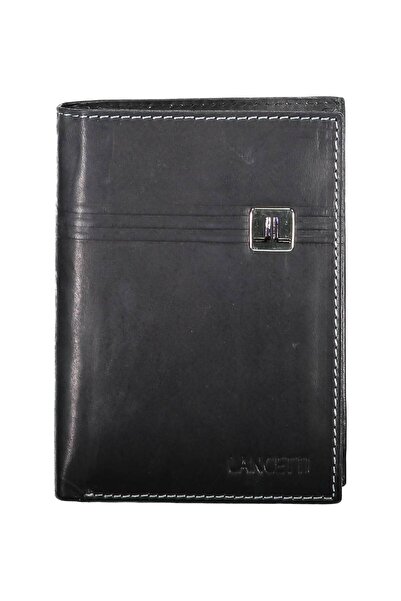 Lancetti Men's Wallet, Lancetti, 100% Leather, Black, UNI, WA056640