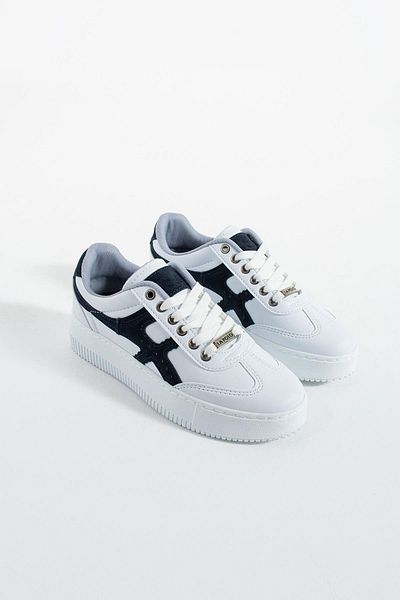 L.A Polo White Navy Blue Women's Sneaker