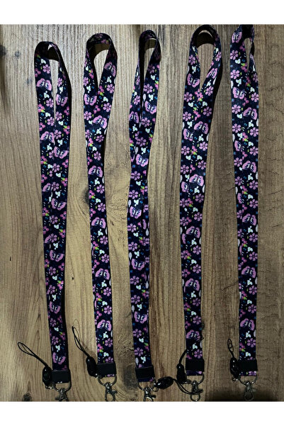 kürkçü flori roz fluture curea pentru gât șnur pentru insignă