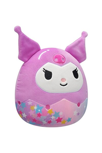 Squishmallows Jucărie de pluș, Hello Kitty și prietenii, Kuromi, 25 cm