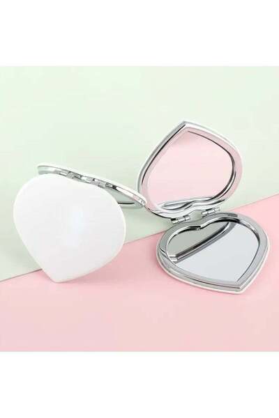 Generic 2 PCS Pocket Mirror Metal Compact Mirror Travel Cosmetic Makeup Mirro...