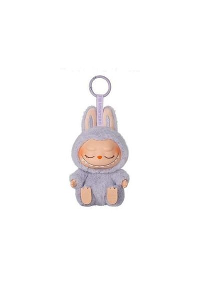 OEM LABUBU 2.0 Sitting Party Plush Figurine, Azttoztto, 15cm, Pastel Violet
