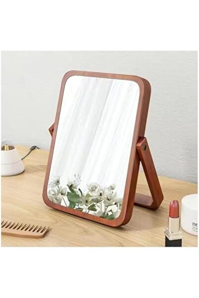 Generic Wood Table Makeup Mirrors for Women - Rectangle Wall-Mounted Mirrors ...