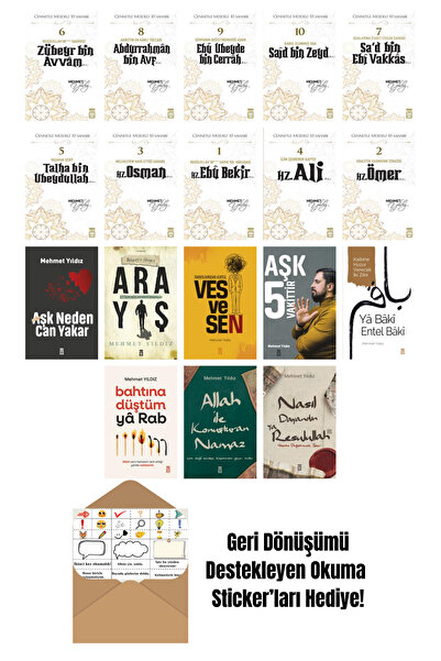 Timaş Yayınları Mehmet Yıldız 18 Kitap Seti + Okuma Sticker'ları