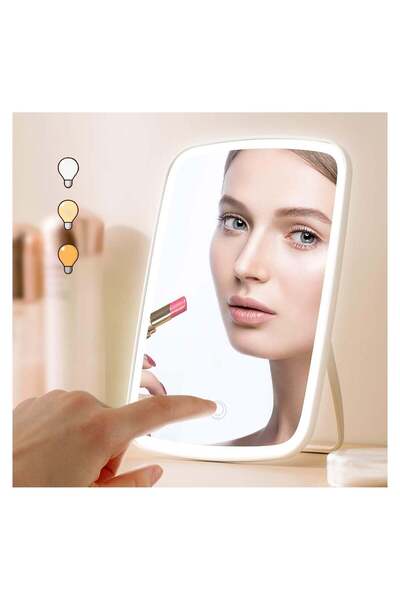 Generic Makeup Mirror Touch Screen Vanity Mirror with Lights,Portable Makeup ...