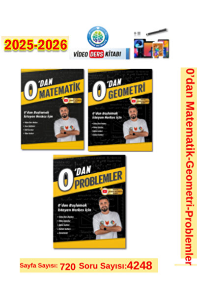 Tonguç Yayınları Rehber Matematik 2025-2026 O dan Başlayanlar Matematik-Geo.-...