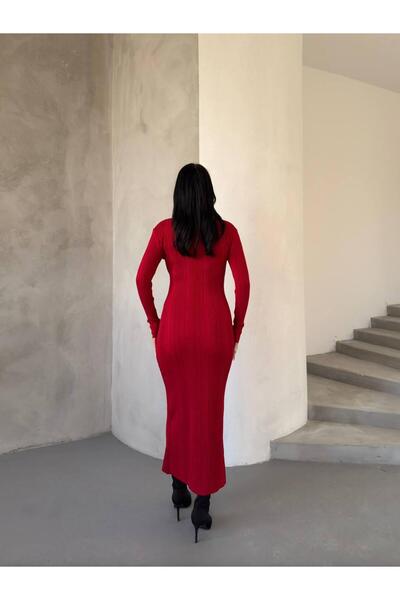 Ware Women's Half Fisherman's Ribbed Stylish Dress