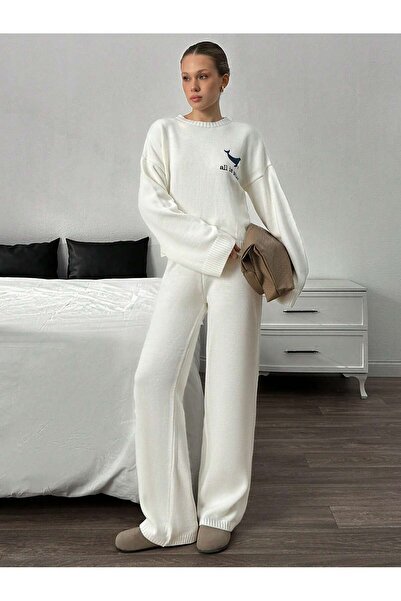 MARLİNG Set de tricotaje crem pentru damă